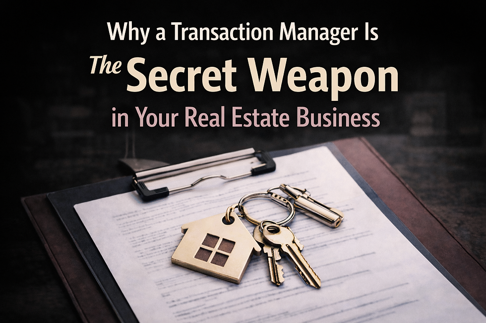 Why a Transaction Manager is the Secret Weapon in Your Real Estate Business