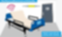 a hospital bed moving electronically
