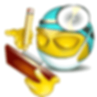 cartoon character of a smile emoticon