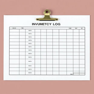 Inventory Sheet for insurance companies