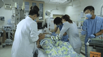 a code team saving the life of a patient