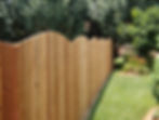 Privacy Fence With Cresent Cut