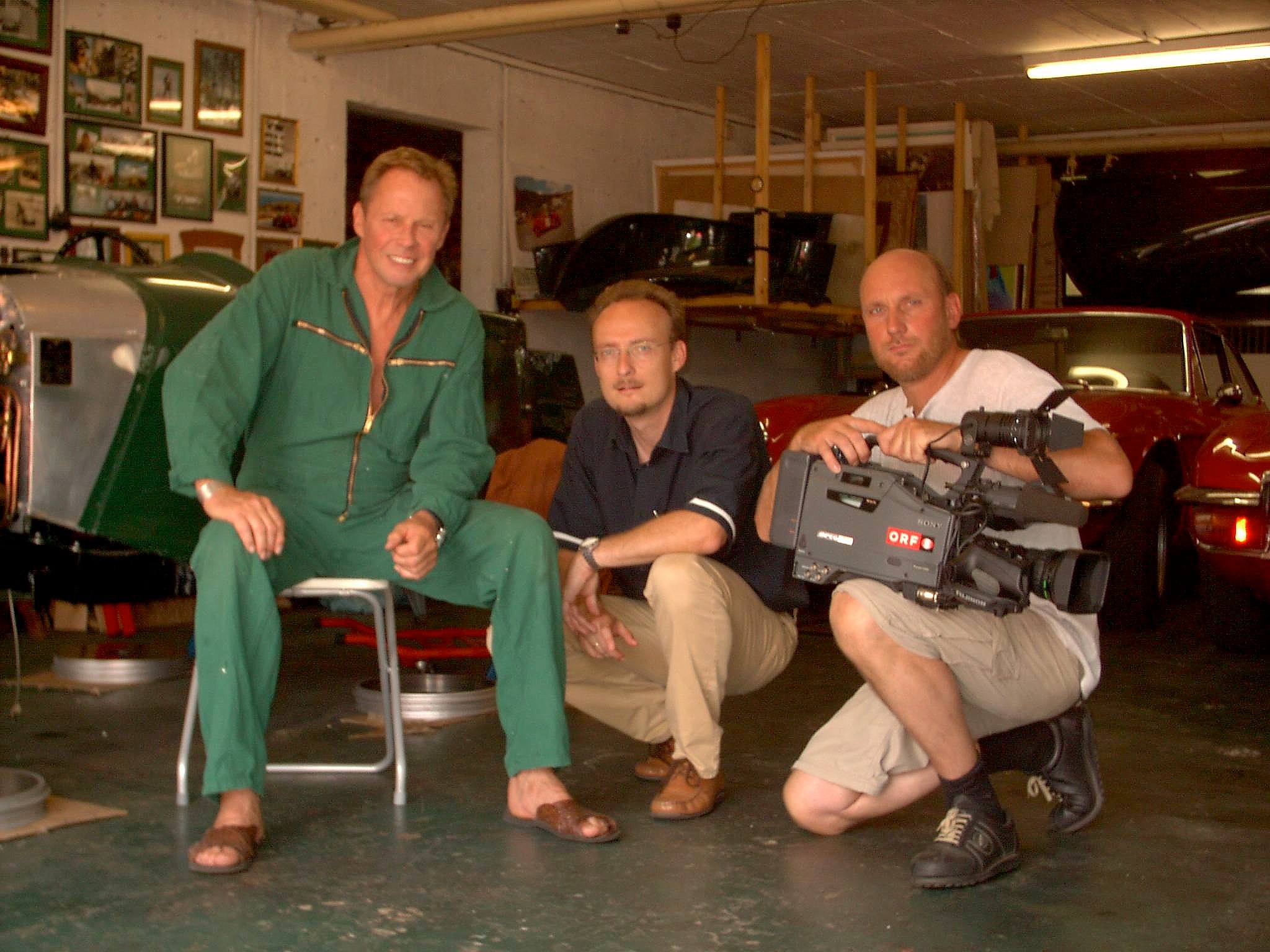 in der Garage bei Peter Kraus