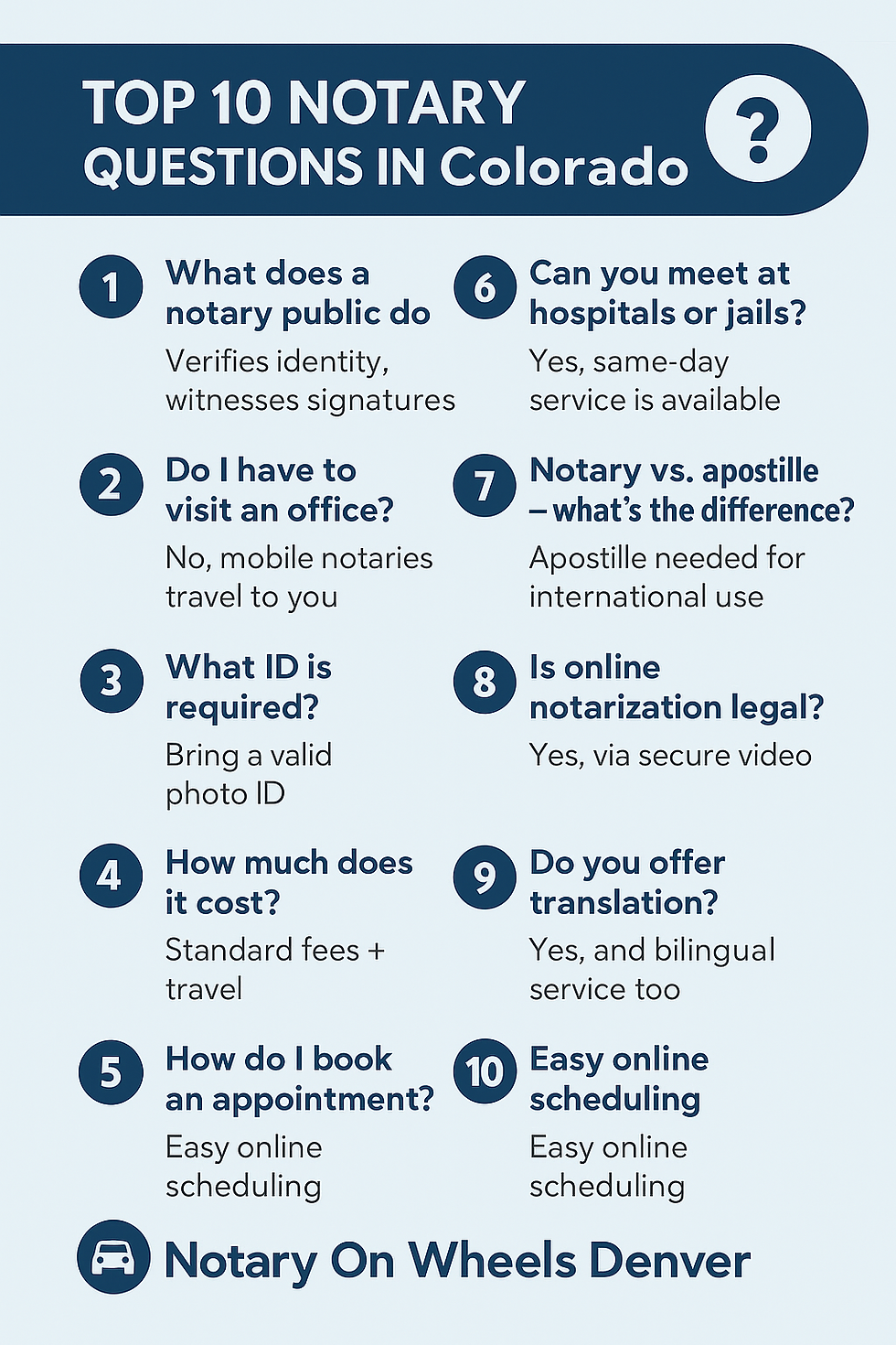 Top 10 Most Common Questions About Notary Services in Colorado (Answered)