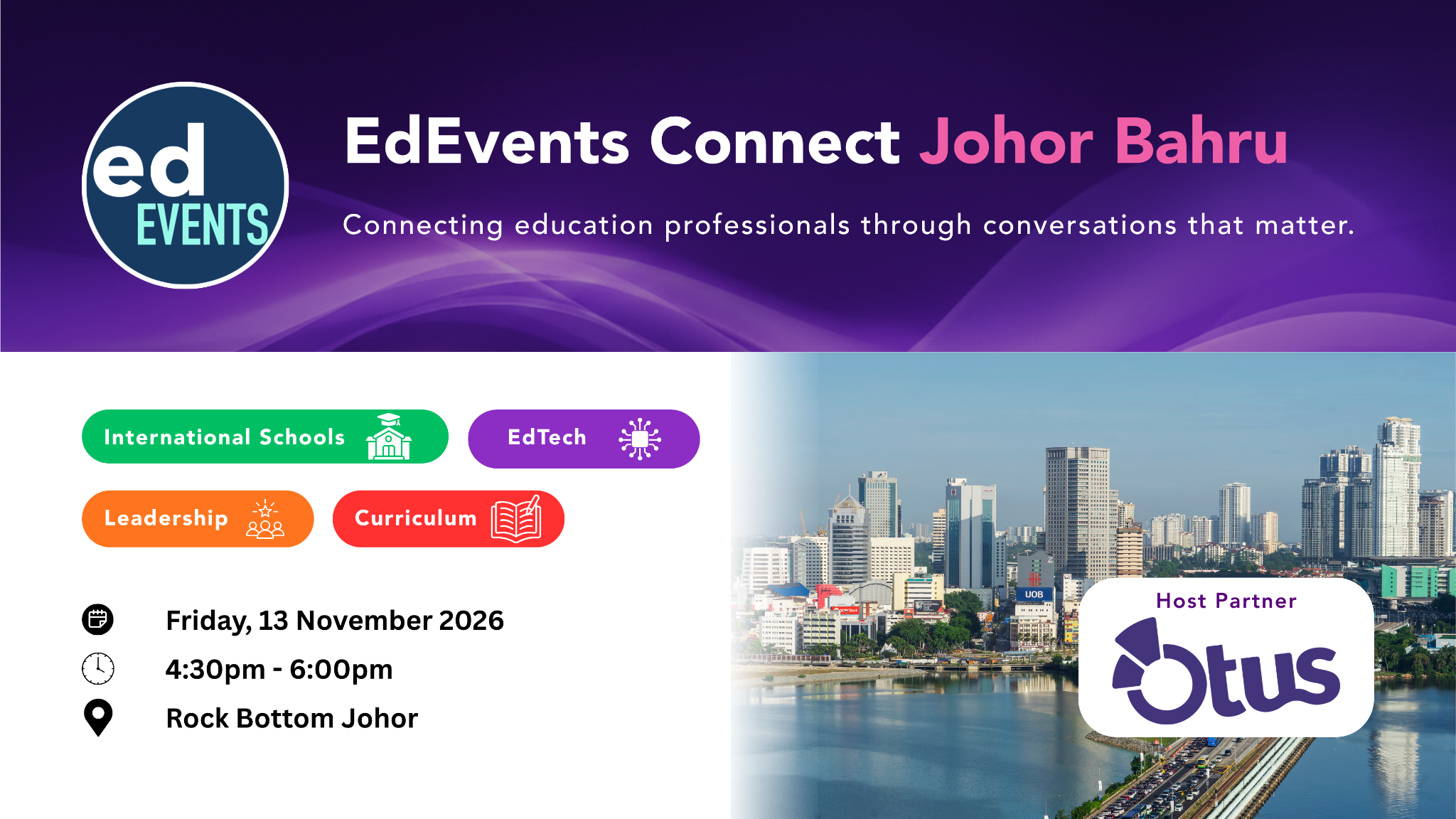 EdEvents Connect Johor Bahru - Nov 2027