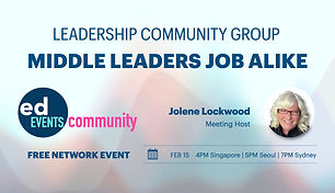 Job Alike: Middle Leadership in International Schools