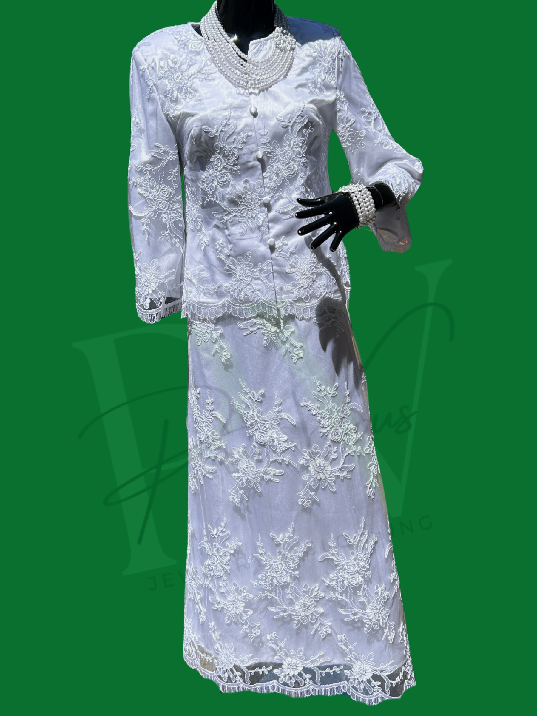 Satin Dress with Organza Overlay