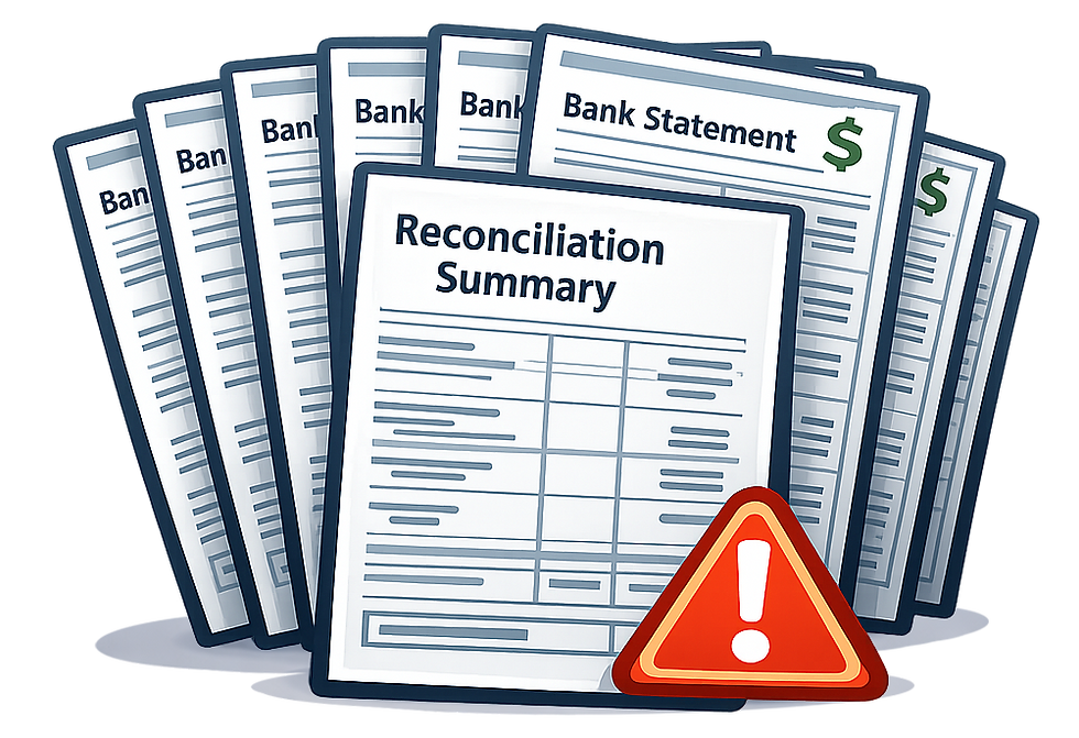 Behind on Bank Reconciliations for Catch Up Bookkeeping Service for Law Firms