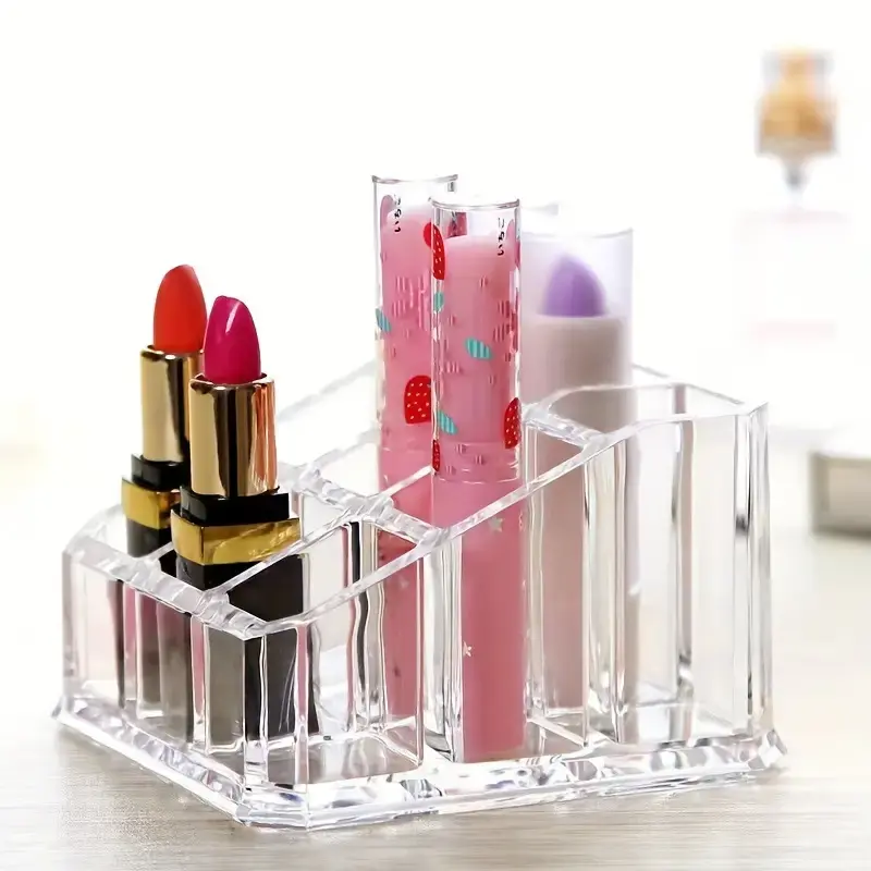 Clear Nail Polish and Lipstick Organizer Display Case