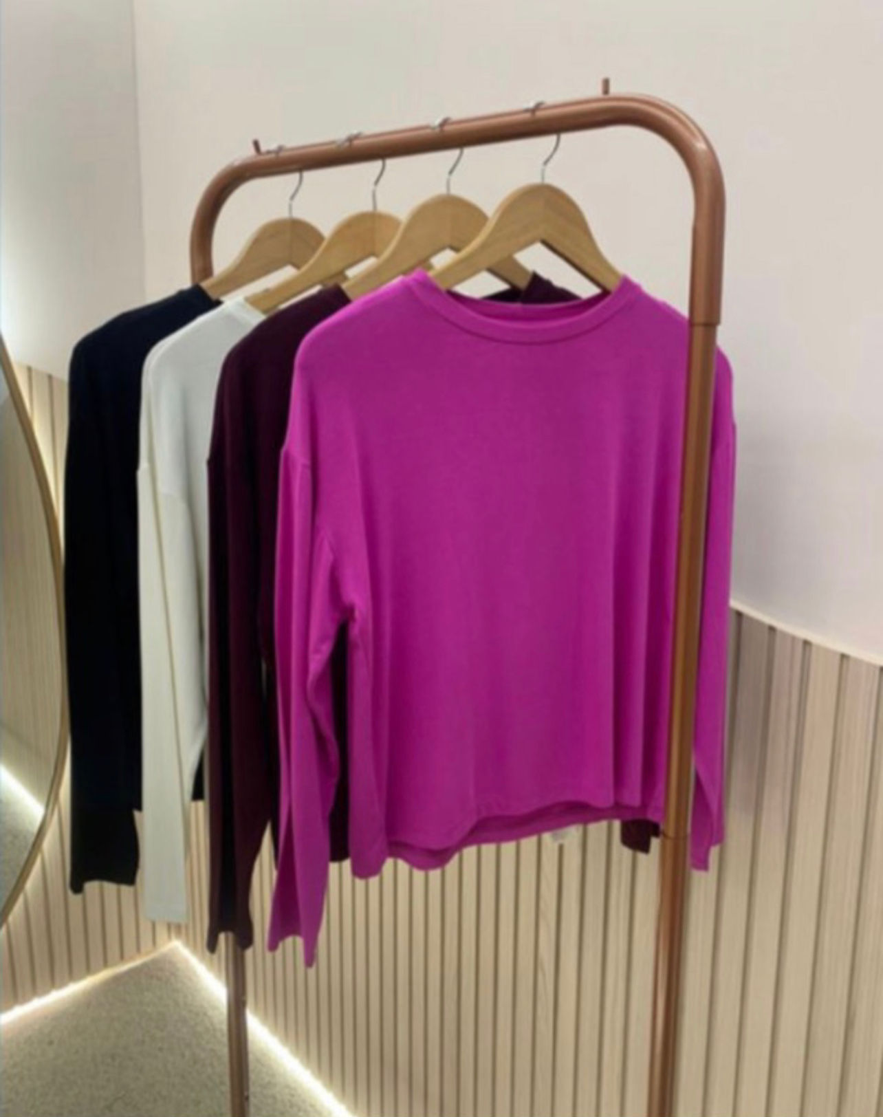 BLUSA MANGA LONGA FLÁVIA - VINHO - 38