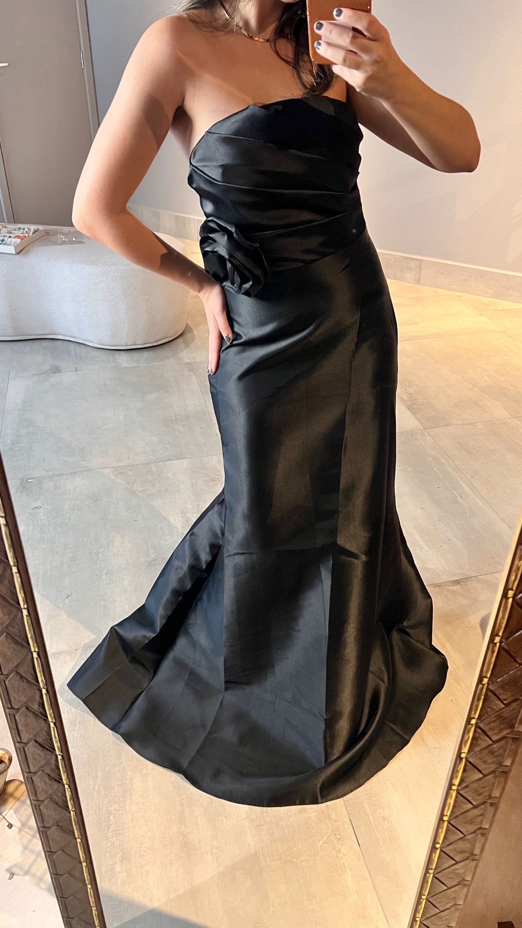 VESTIDO LONGO PIETRA - PRETO -P