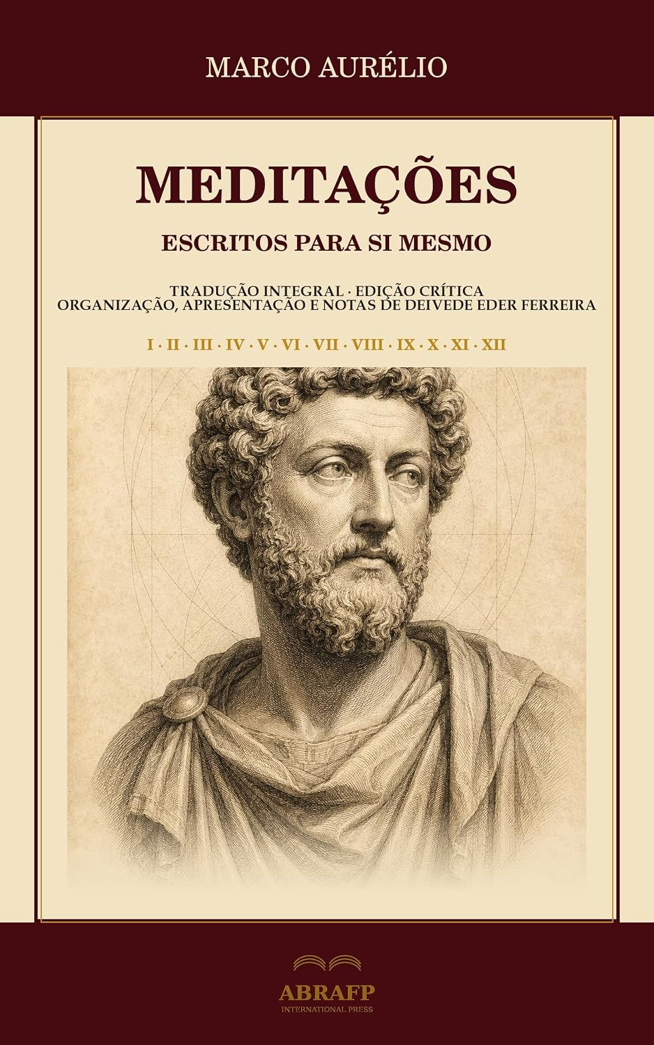 Capa de Meditações: Escritos para si mesmo, de Marco Aurélio, publicado por ABRAFP International Press.