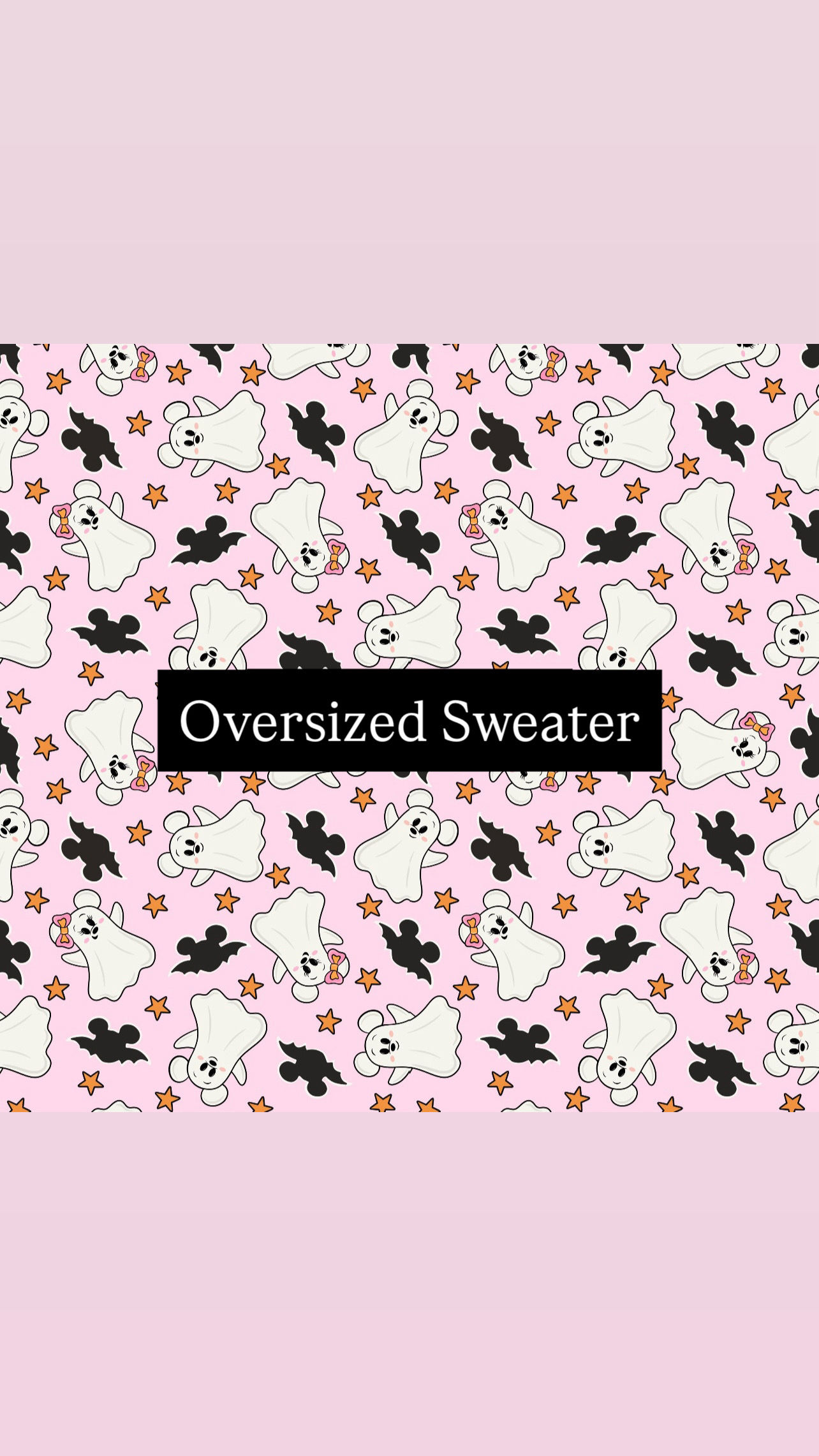 Magical Ghosts Oversized Sweater