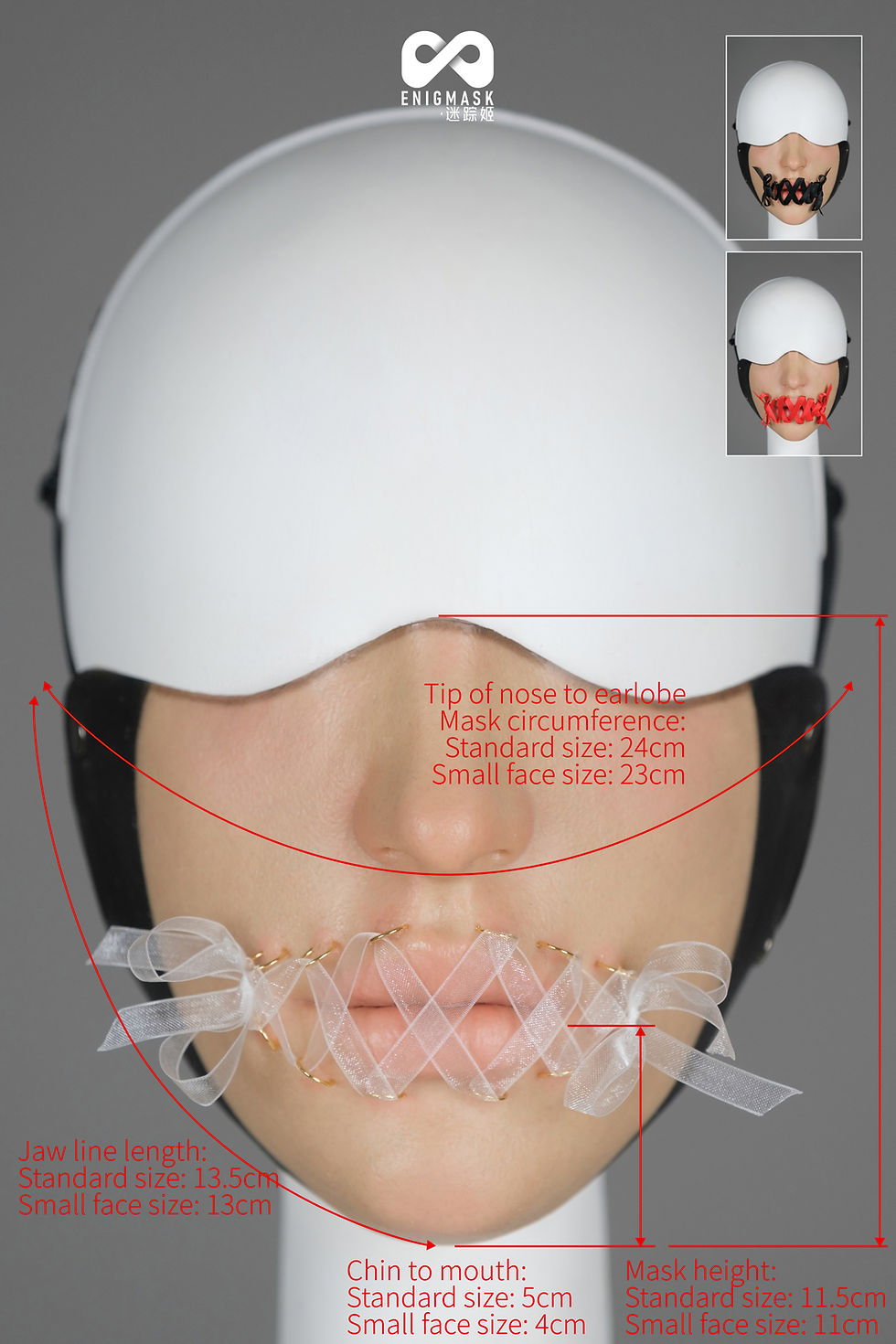Thumbnail: EM01B Enigmask The Beauty Of Bondage: Ribbon Series