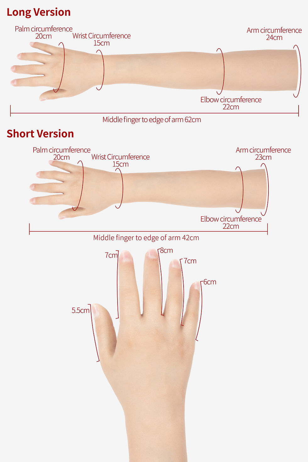Thumbnail: H02 White Marble High Simulation Silicon Gloves