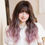 Thumbnail: J82 Gradient Mauve Mist Painted and Dyed Long Curly Wig