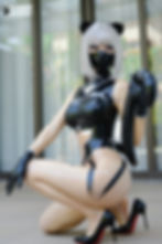 Thumbnail: Cyberpunk Cat Latex Suit set Design by RubberBunny