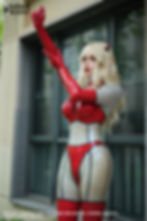 Thumbnail: Russia Latex suit -  Transparent Honeycomb Hexagon Pattern