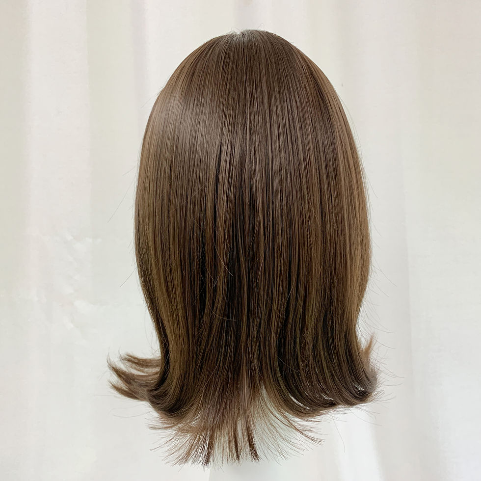 Thumbnail: J64 Brown Black Short Curly Wig