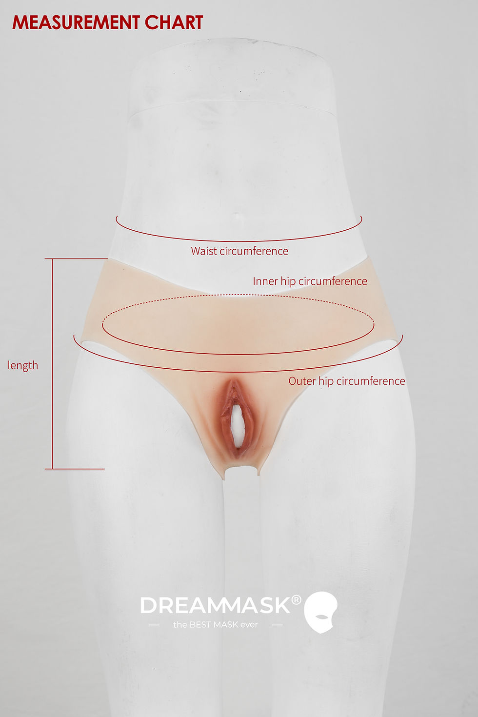 Thumbnail: KT Silione Women Triangular Underwear with Vagina