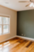 Master bedroom accent wall