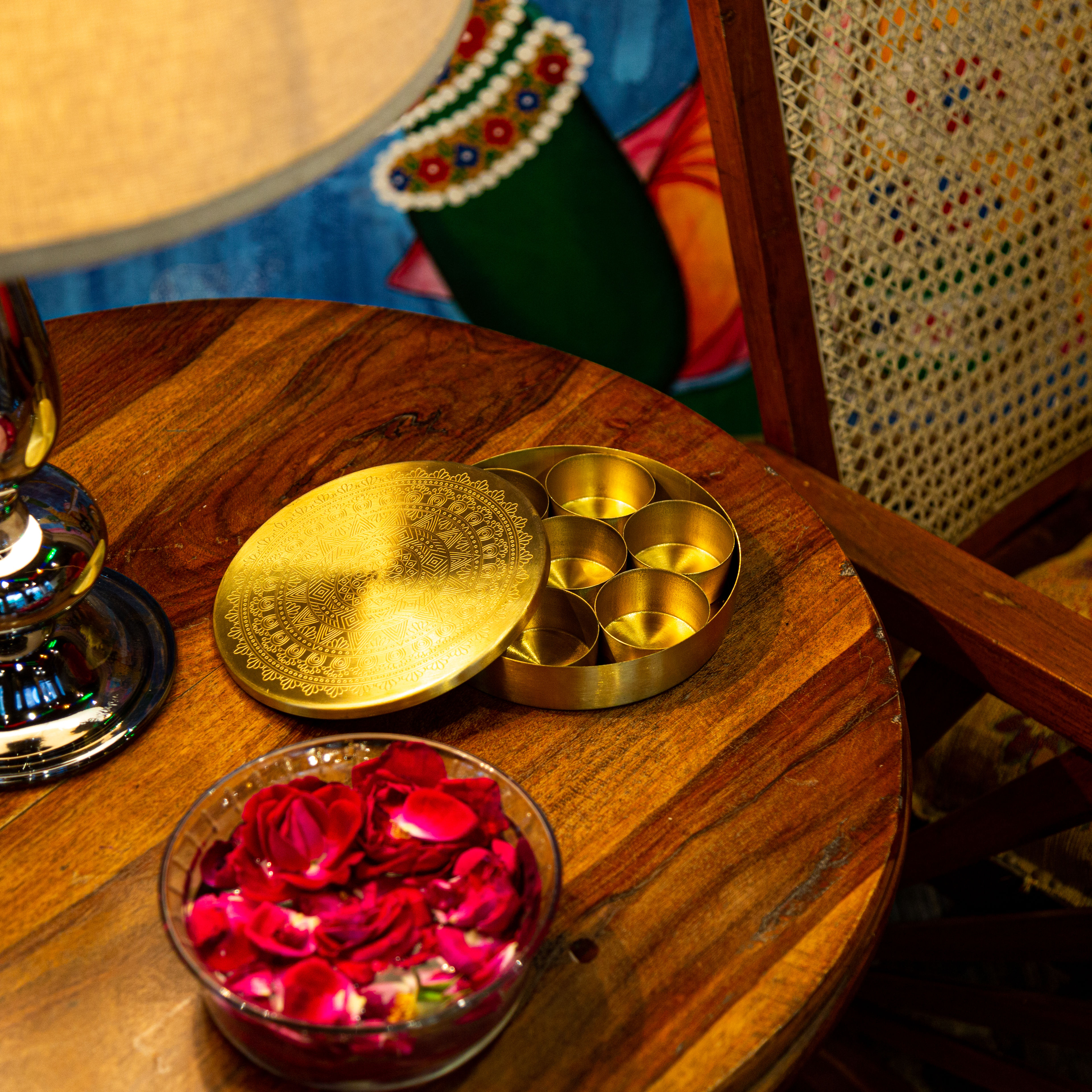 Pure Brass Small Masala Box