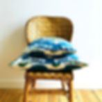 Housse de coussin réversible en soie FERGHANA de la marque Empires