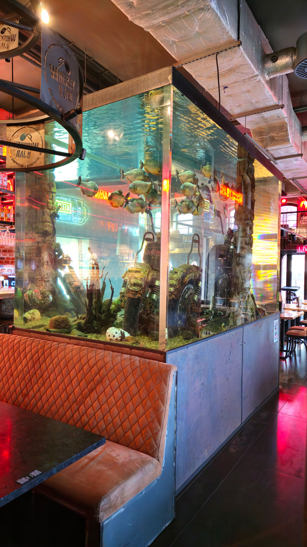 akrylowe akwarium w Whiskey in the Jar