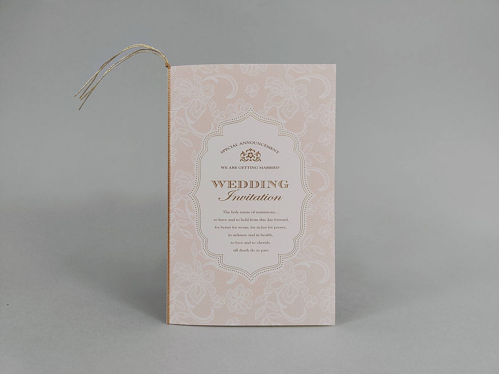 ヴィベール 招待状 ピンク