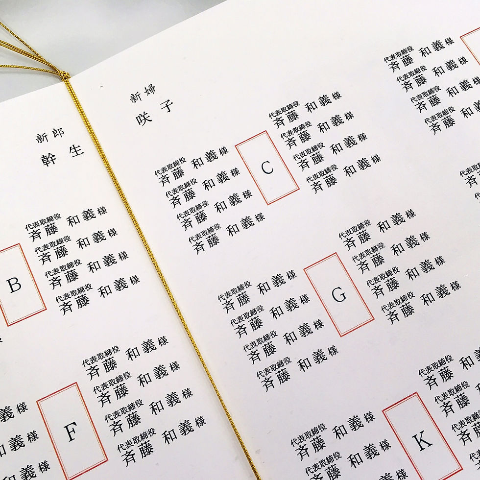 サムネイル： よそおい 席次表【印刷込】