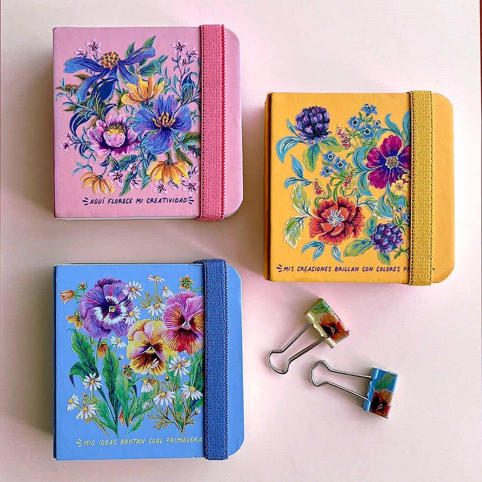 Miniatura: Mini libreta de acuarela rosa