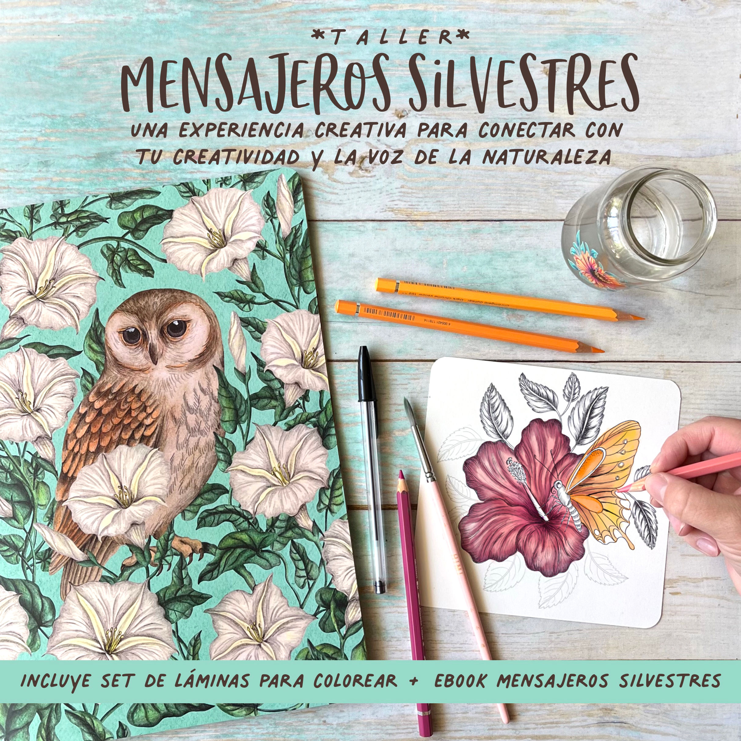 Taller + Set de láminas para colorear + Ebook