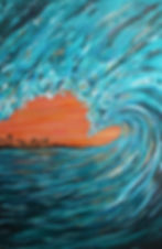 LIVING ON THE EDGE-Original Sold