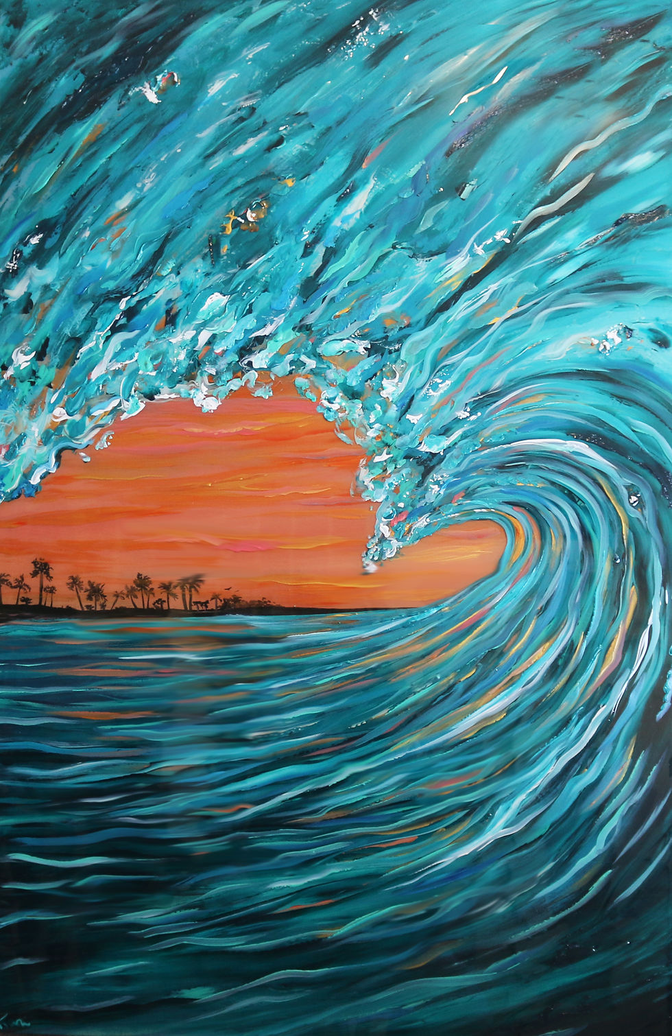 LIVING ON THE EDGE-Original Sold