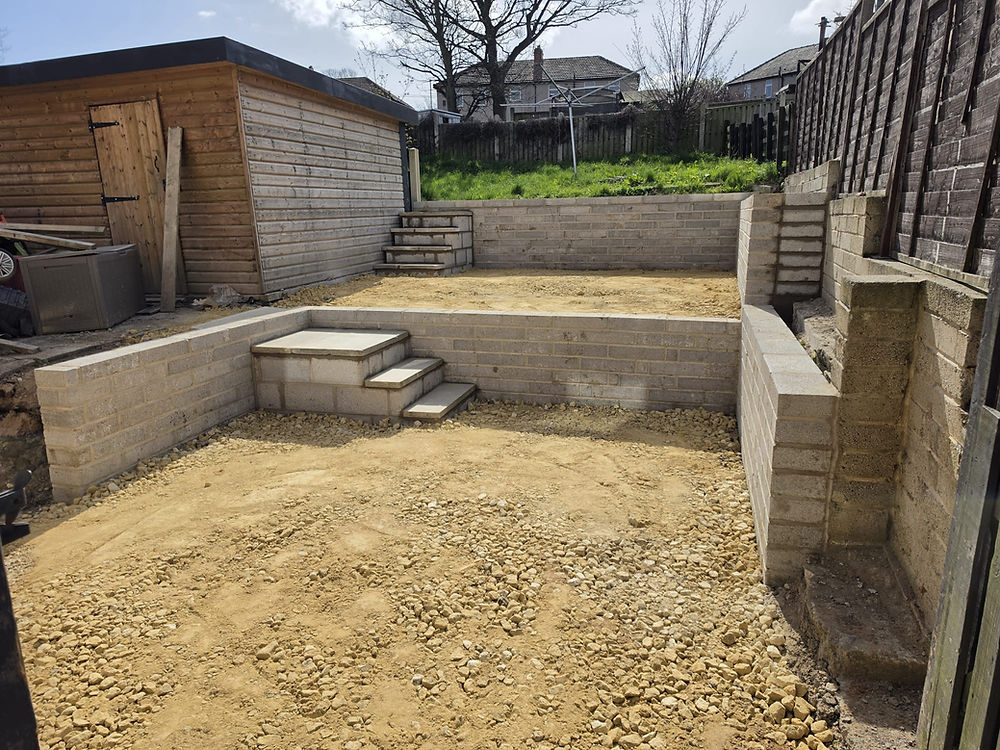 A Price Services Ossett Garden Renovation Project works example