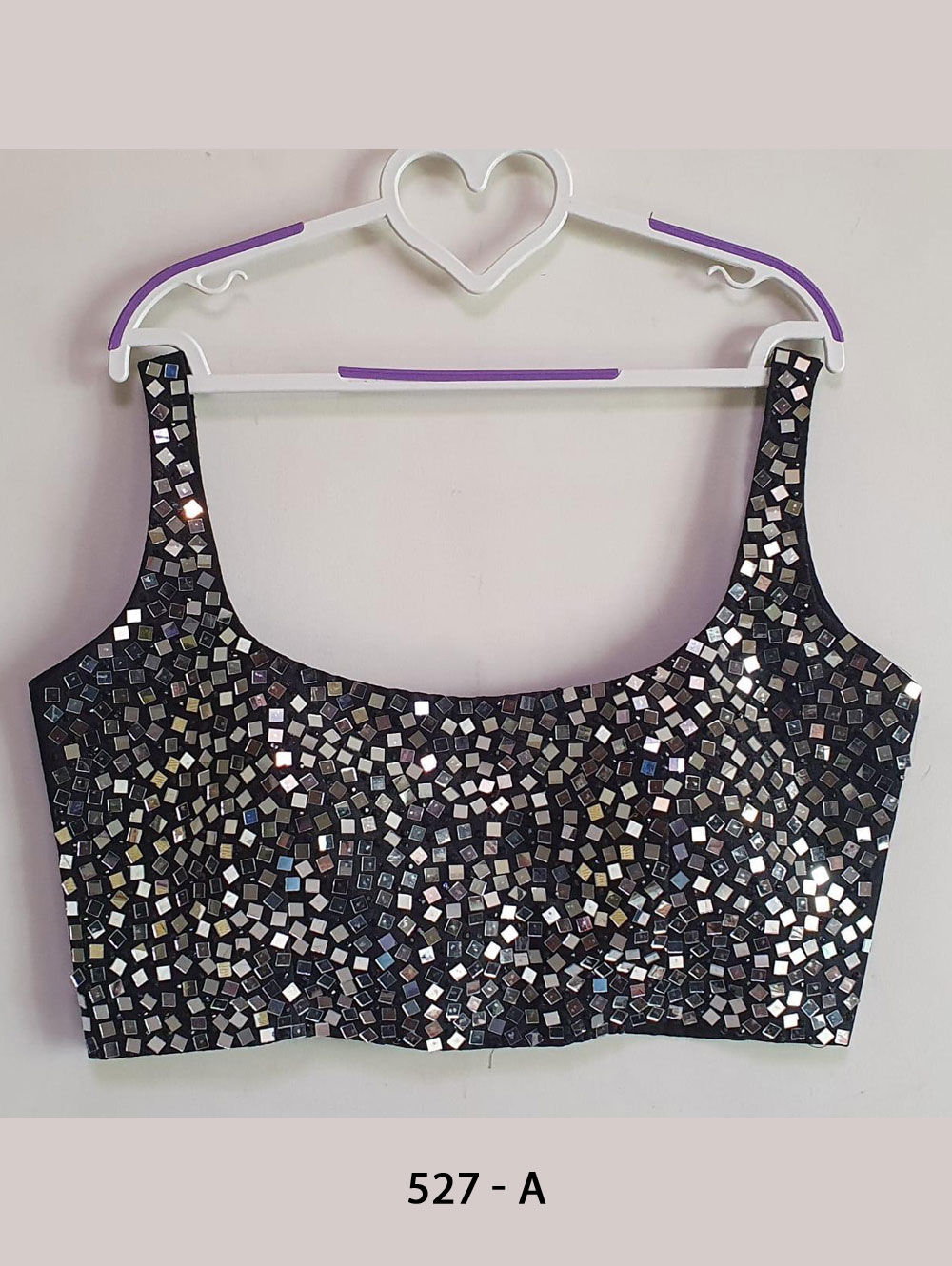 527A Designer Real Mirror Blouse