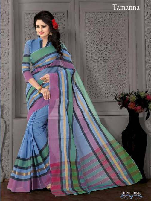 1067 Designer Pure Compact Saree