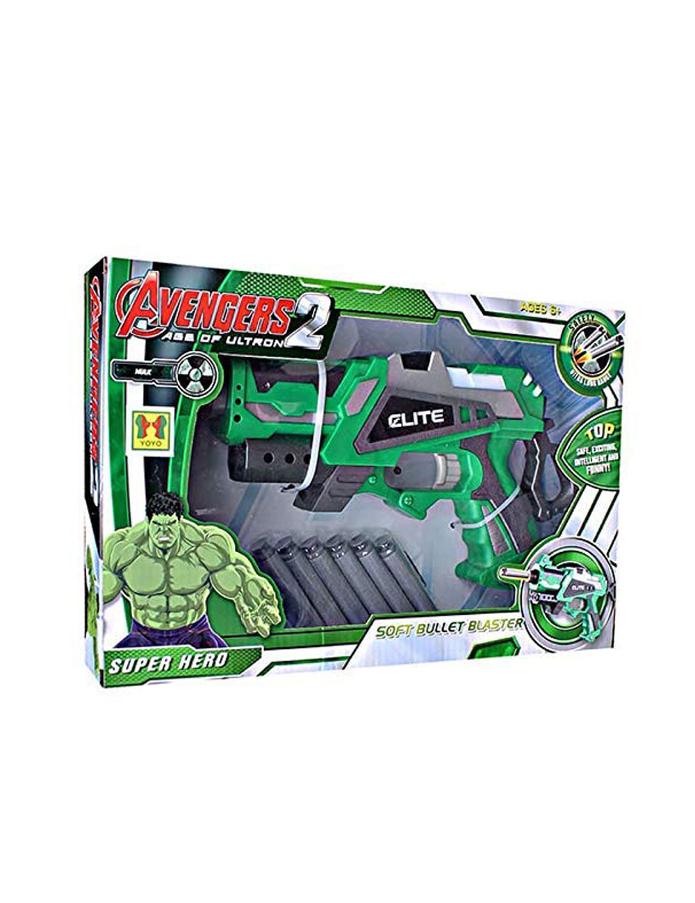 Avengers Hulk Foam Blaster Gun For Kids