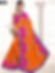 102A Orange and Magenta Designer Saree