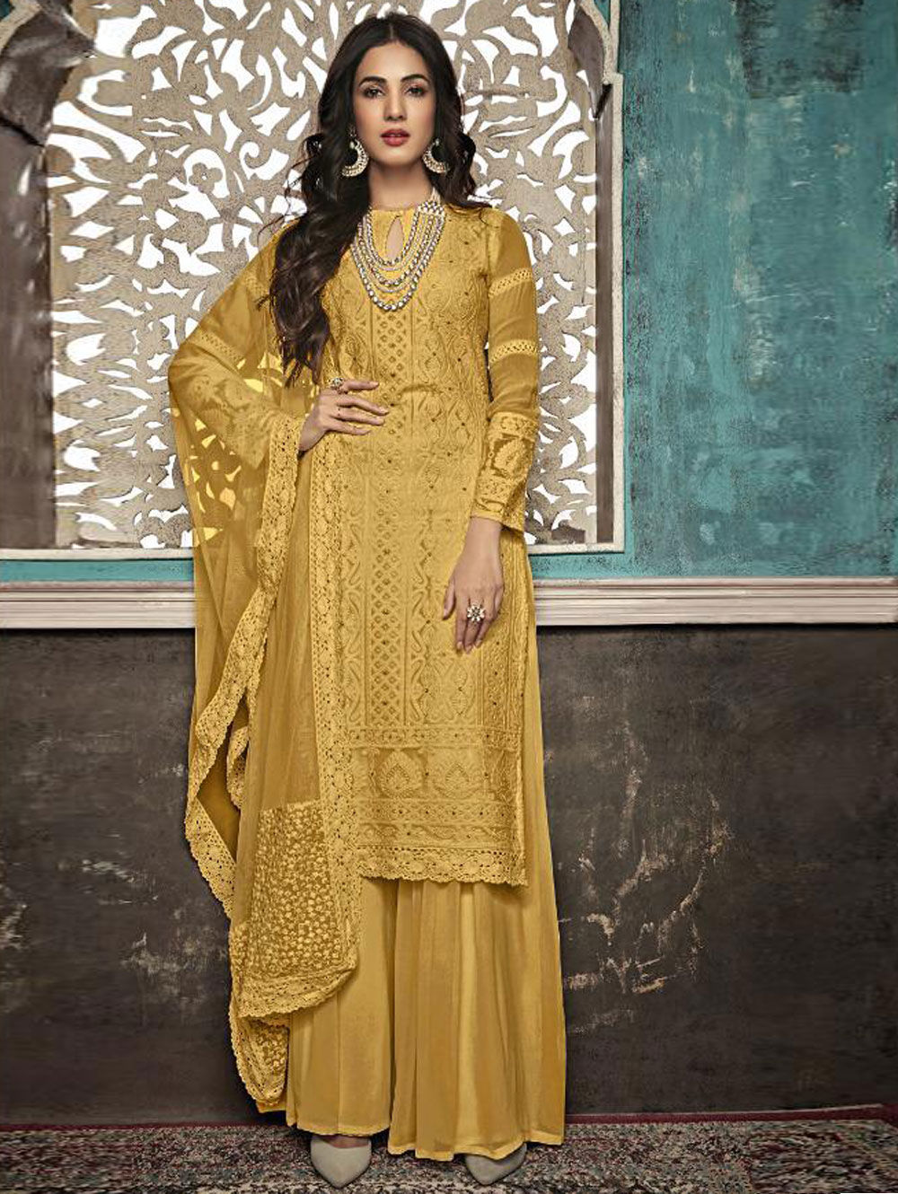 SAZIA7406D Designer Suit Collection