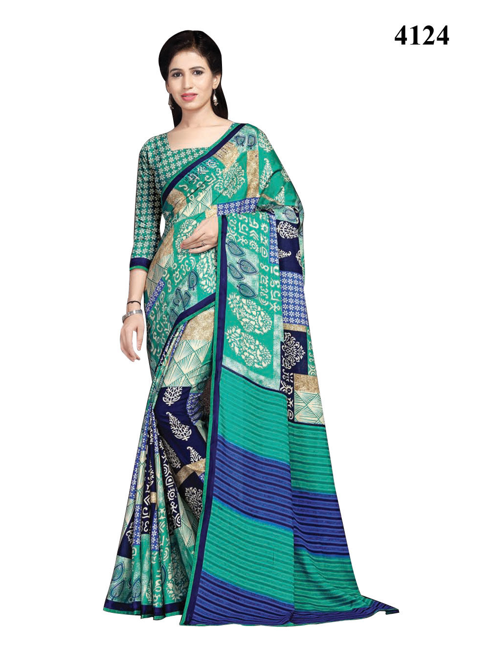 4124 Designer Dyna Silk Handloom Saree