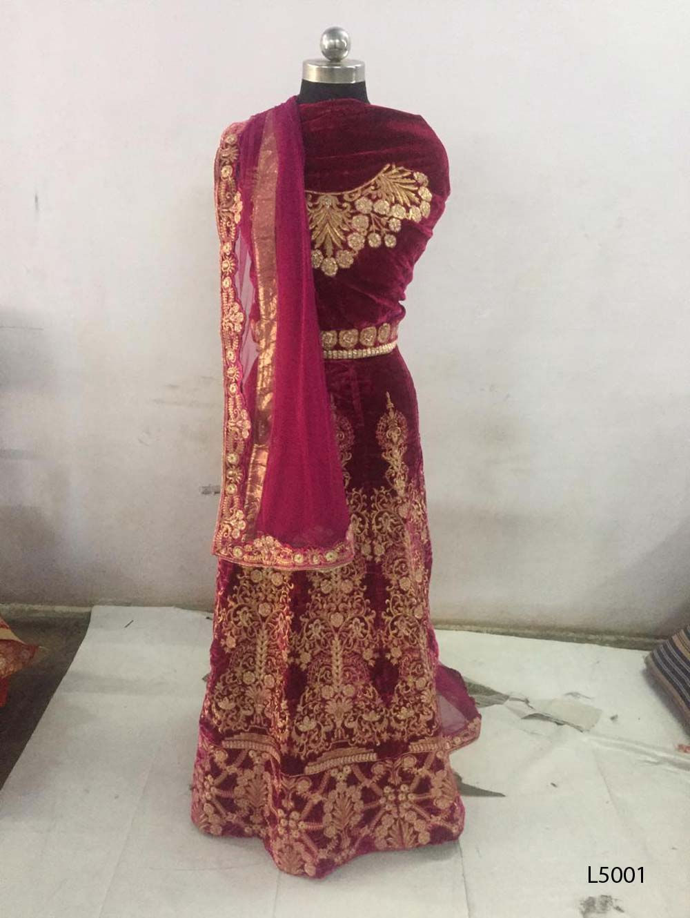 L5001 Designer Velvet Embroidered Wedding Collection