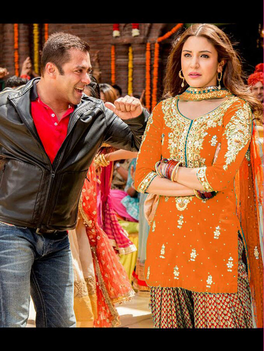 Orange Latest Exclusive Fancy Function Wear Patiala Suit