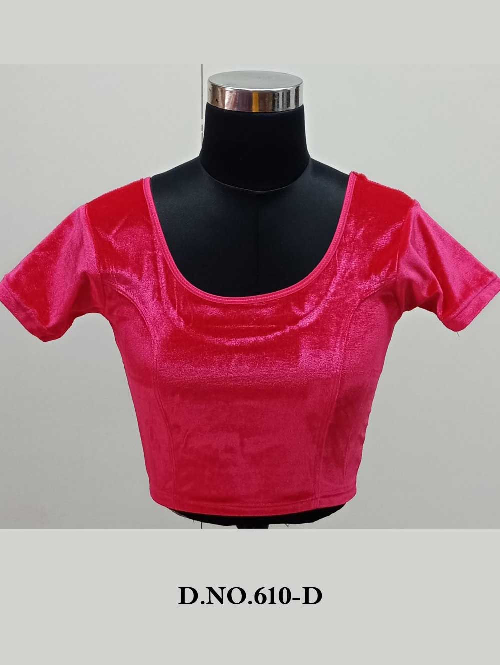 610D Charmi Velvet Lycra Blouse