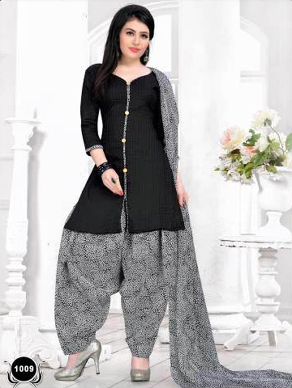 1009Black Casual Wear Designer Suit