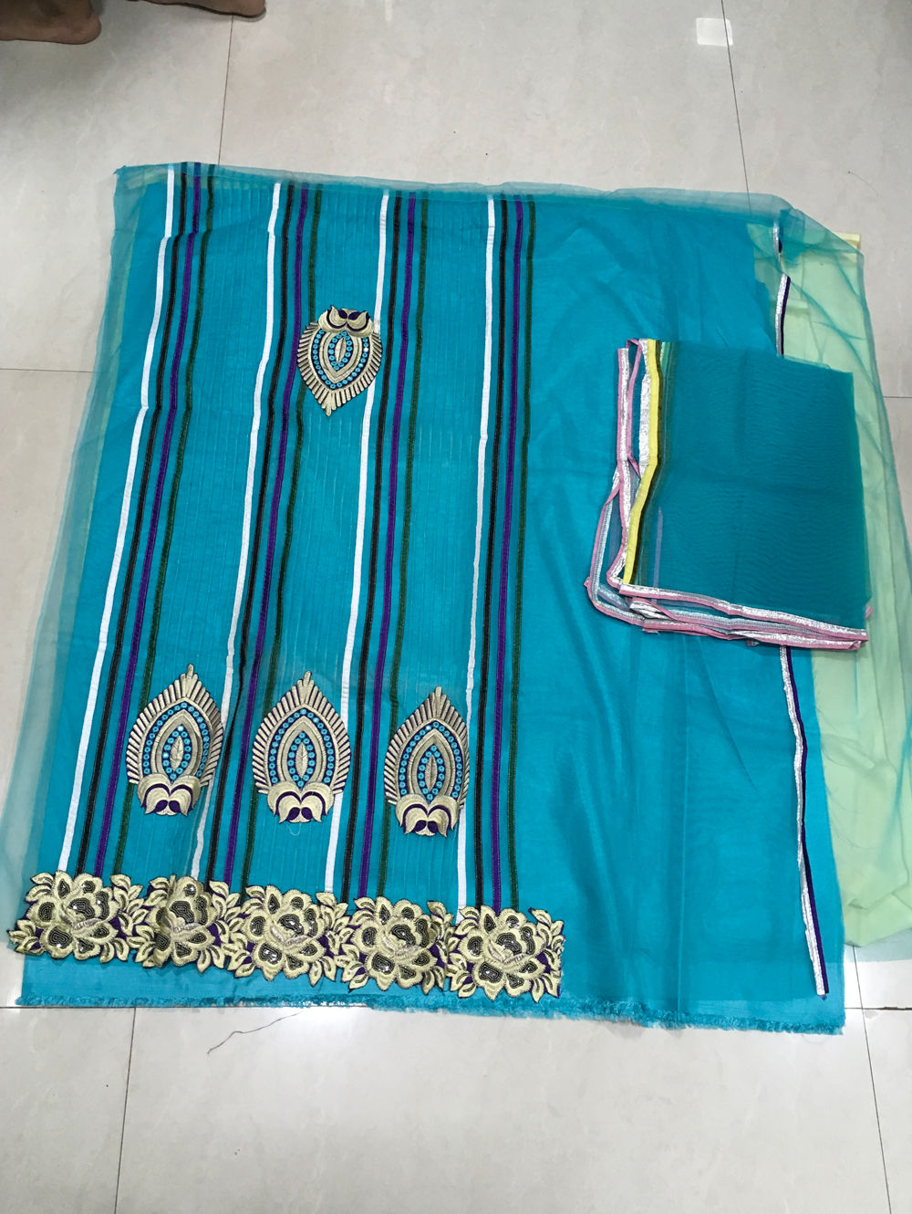 1543 Blue Straight Suit