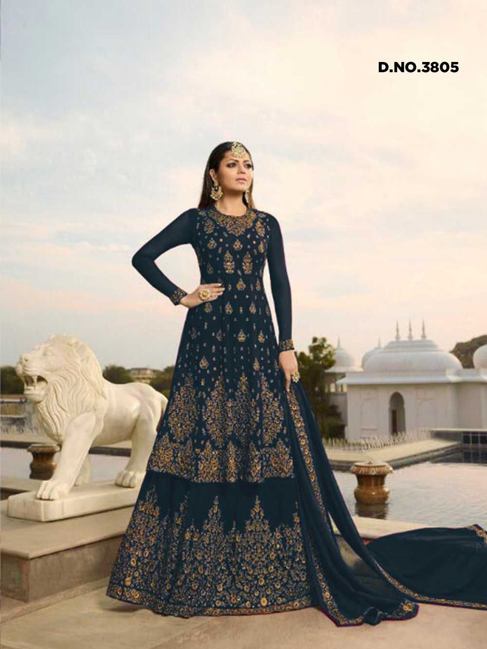 3805 Designer Anarkali Suit