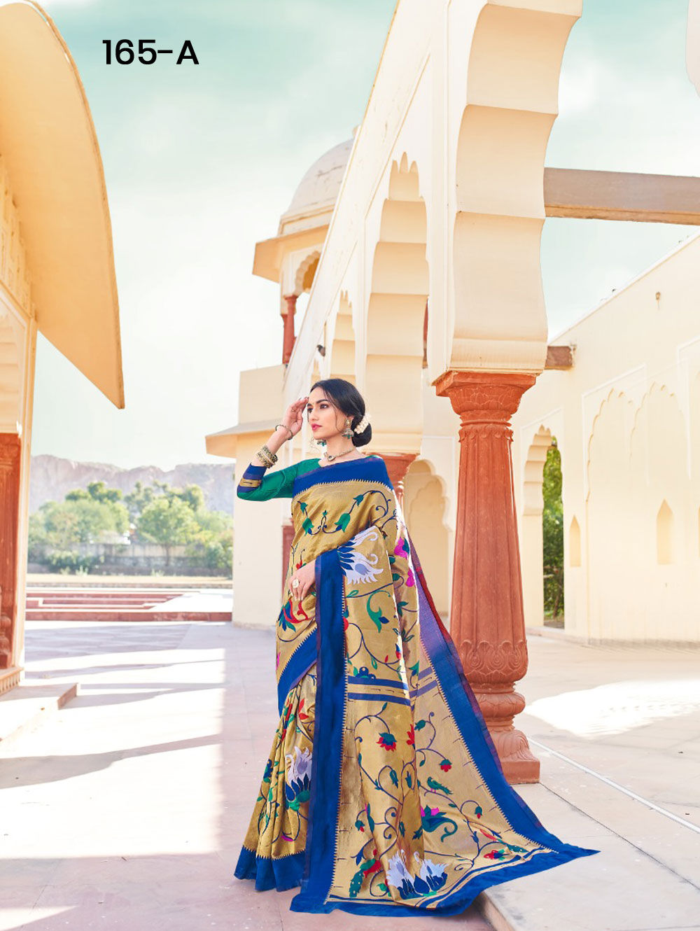 Blue Paithani Designer Saree