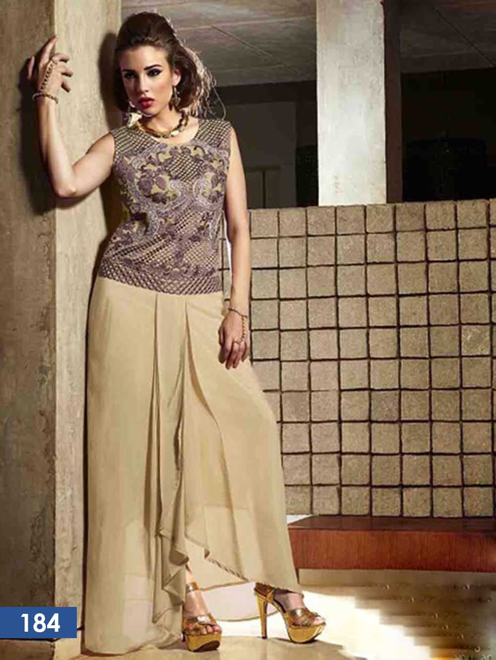 184 Copper Brown Designer Kurti