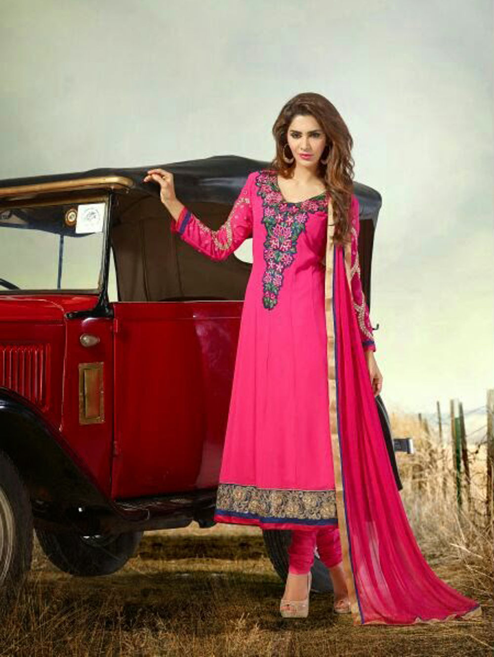 4003 Pink Designer Anarkali Suit